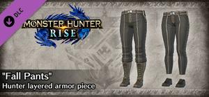 Monster Hunter Rise - "Fall Pants" Hunter layered Armor Piece banner