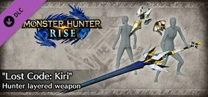 Monster Hunter Rise - "Lost Code: Kiri" Hunter layered weapon (Long Sword) banner