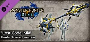 Monster Hunter Rise - "Lost Code: Mia" Hunter layered weapon (Lance) banner