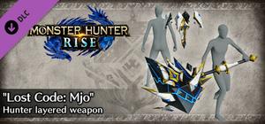 Monster Hunter Rise - "Lost Code: Mjo" Hunter layered weapon (Hammer) banner