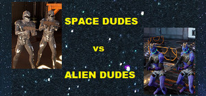SPACE DUDES vs ALIEN DUDES banner