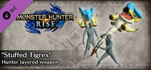 Monster Hunter Rise - "Stuffed Tigrex" Hunter layered weapon (Hunting Horn) banner