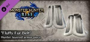 Monster Hunter Rise - "Fluffy Fur Belt" Hunter layered armor piece banner