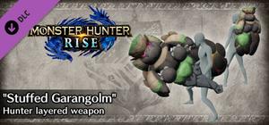 Monster Hunter Rise - "Stuffed Garangolm" Hunter layered weapon (Charge Blade) banner
