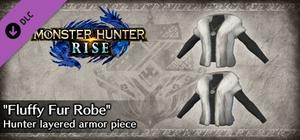 Monster Hunter Rise - "Fluffy Fur Robe" Hunter layered armor piece banner