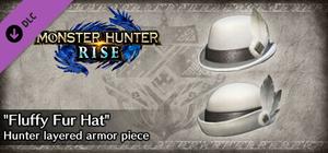 Monster Hunter Rise - "Fluffy Fur Hat" Hunter layered armor piece banner