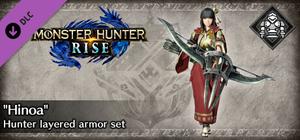 Monster Hunter Rise - "Hinoa" Hunter layered armor set banner