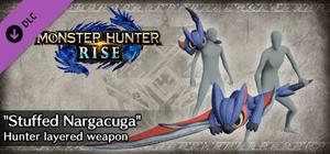 Monster Hunter Rise - "Stuffed Nargacuga" Hunter layered weapon (Long Sword) banner