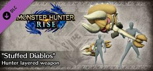 Monster Hunter Rise - "Stuffed Diablos" Hunter layered weapon (Hammer) banner