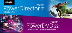CyberLink PowerDirector 21 Ultra + PowerDVD 22 Ultra banner
