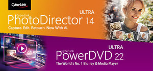 CyberLink PhotoDirector 14 Ultra + PowerDVD 22 Ultra banner