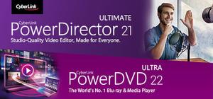 CyberLink PowerDirector 21 Ultimate + PowerDVD 22 Ultra banner