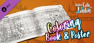 Hidden Cats in London - Printable PDF Coloring Book and Poster banner