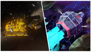 Inside and Outside of a Spaceship banner