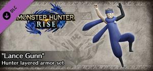 Monster Hunter Rise - "Lance Gunn" Hunter layered armor set banner