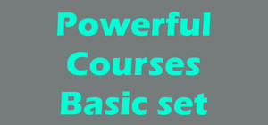Powerful Courses — Basic set banner