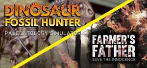 Dinosaur Fossil and Farmer's Father banner