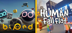 Human fall bipedal banner