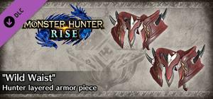Monster Hunter Rise - "Wild Waist" Hunter layered armor piece banner