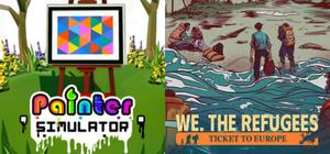 Painter Simulator and Refugees banner