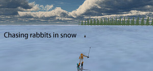 Chasing rabbits in snow banner