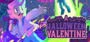 A Halloween Valentine banner