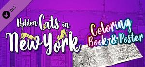 Hidden Cats in New York - Printable PDF Coloring Book and Poster banner
