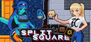 Split square banner