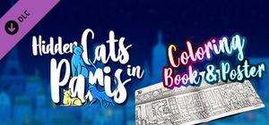 Hidden Cats in Paris - Printable PDF Coloring Book and Poster banner