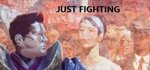 Just fighting banner