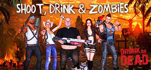Shoot, drink & zombies banner