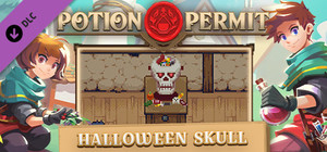 Potion Permit - Halloween Skull banner