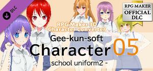 RPG Maker 3D Character Converter - Gee-kun-soft character 05 school uniform 2 banner