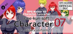 RPG Maker 3D Character Converter - Gee-kun-soft character 07 military uniform 2 banner