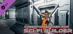 Cyberpunk women for Sci-fi builder banner