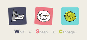 Wolf Sheep Cabbage banner