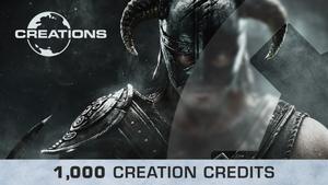Skyrim Special Edition: 1000 Creation Credits banner