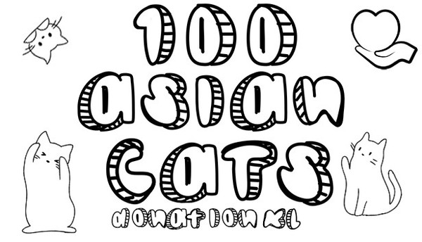 100 Asian Cats - Donation XL