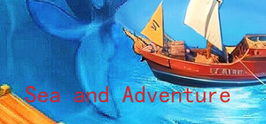Sea and adventure banner