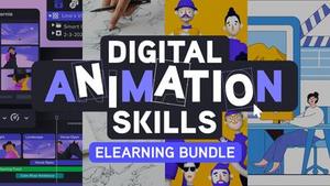 Digital Animation Skills elearning Bundle banner