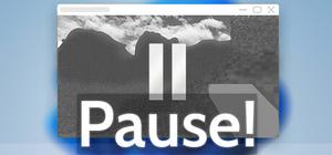 Pause! banner