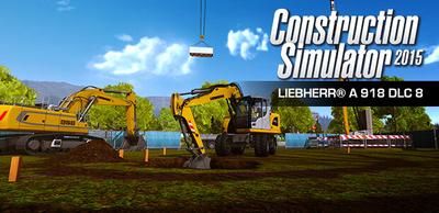 Capa do Bau-Simulator 2015: LIEBHERR® A 918 DLC 8