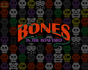Bones in the Boneyard: Halloween Falling Skulls Game banner