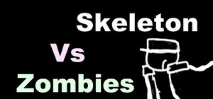 Skeleton vs zombies banner