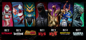GigaBash + Godzilla DLC + Ultraman banner