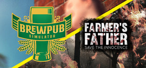 BrewPub with Farmer's Father banner