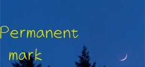 Permanent mark banner
