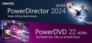 CyberLink PowerDirector 2024 Ultra + PowerDVD 22 Ultra banner