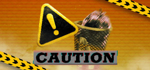 Caution banner