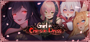 Girl in Crimson Dress - Tales of the demons in the mountain banner